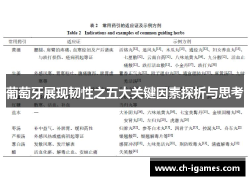 葡萄牙展现韧性之五大关键因素探析与思考