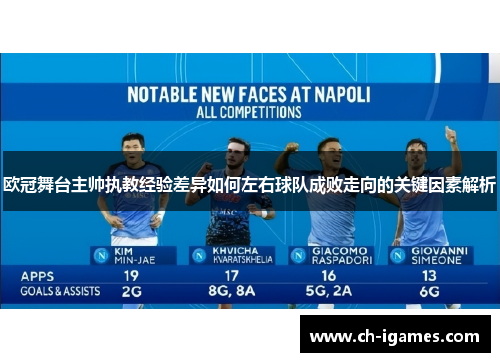 欧冠舞台主帅执教经验差异如何左右球队成败走向的关键因素解析 欧冠舞台主帅执教经验差异如何左右球队成败走向的关键因素解析