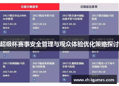超级杯赛事安全管理与观众体验优化策略探讨 超级杯赛事安全管理与观众体验优化策略探讨