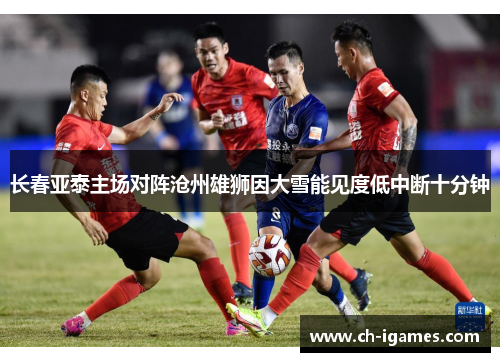 长春亚泰主场对阵沧州雄狮因大雪能见度低中断十分钟